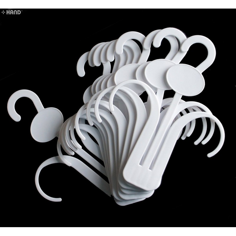 HAND ® No.4 Plastic White Shoe Slipper Display Hangers Drying