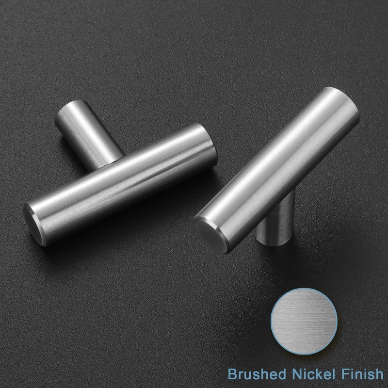 Estmoon 30 Pack Cabinet Knobs Brushed Nickel Cabinet Handles, Stainless