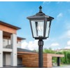 Kemeco Solar Post Light Outdoor ST4319Q Cast Aluminum Filament LED