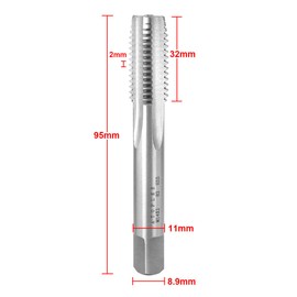 ATOPLEE Metric Thread Tap,M14 HSS Right Hand Thread Tap(M14x2.0)