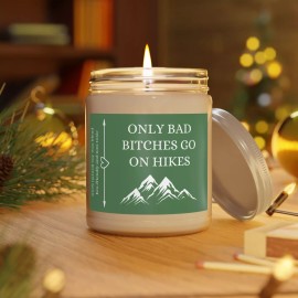 Unbranded Hiker Girl Soy Wax Candle Gift For Hiking Lovers Friend Funny Scented Decor 9oz - Sea Breeze, One size