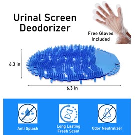 Urinal Screen Deodorizer - Scented Urinal Splash Guards for Men’s Bathroom - Eliminates Odor - Long-Lasting Urinal Screen - Effective Urinal Screens Deodorizer - Pack of 24