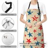 CIAIDU American Independence Day Apron, Stocking Stuffers Vintage Stars Apron,