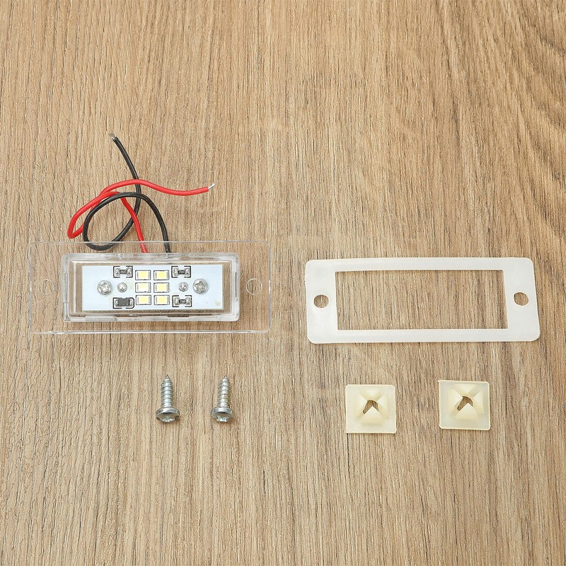 KUAFU Universal License Plate LED Light For Roll Pan Bumper