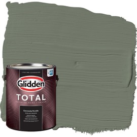 Glidden Total Exterior Paint & Primer All-in-One, Thyme Green/Green, Flat, 1 Gallon