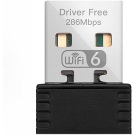 FANTIA WiFi 6 Adaptador AX286 Tarjeta de Red, Mini USB Dongle 2.4GHz 802.11AX recepción de señal para PC portátil Windows 10/11 Controlador Gratis