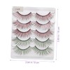 Baluue 3sets Realistic Makeup Lashes Wispy False Lashes Natural Party