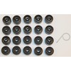 Genuine VW Volkswagen Engraved Alloy Wheel Bolt Cap Covers 17mm