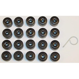 Genuine VW Volkswagen Engraved Alloy Wheel Bolt Cap Covers 17mm Includes Locking Nut Covers and Removal Tool