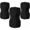 Horse Grooming Kit - 3 Pcs Black Sponges for Cleaning,
