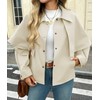 Tankaneo Womens Cropped Trench Coat Casual Lapel Single Breasted Cape