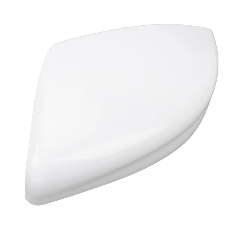 Side Mirror Cover Exterior Rearview Mirror Cover Cap Unpainted White