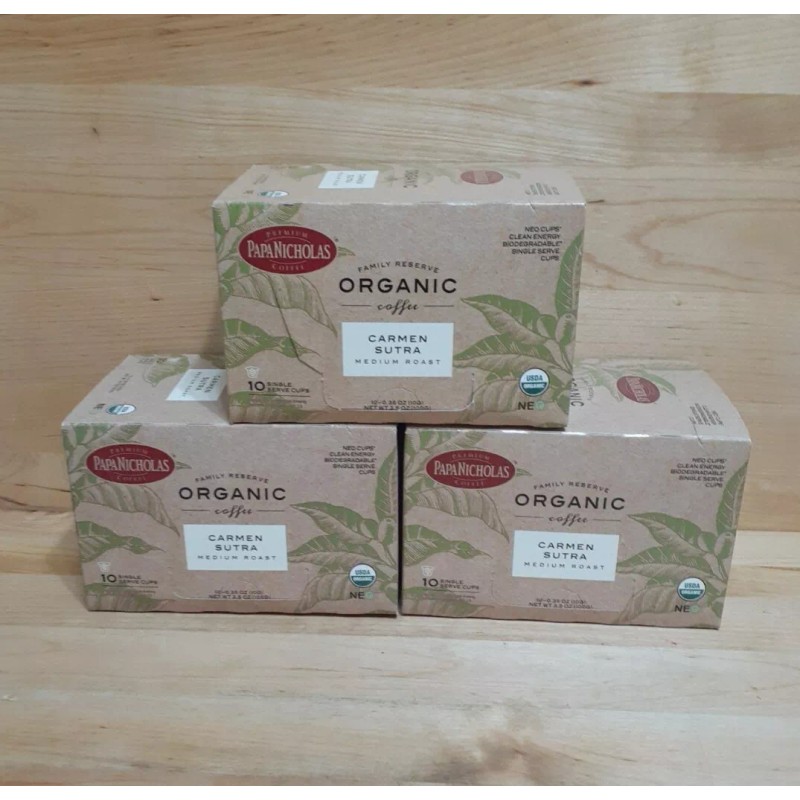 Papa Nicholas 3[10-ct] Kcup ORGANIC COFFEE Papa Nicolas FAMILY RESERVE