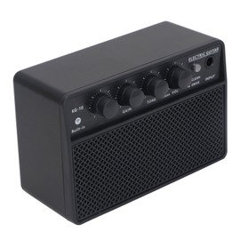 Electric Guitar Amp, Mini Electric Guitar Amp 10W with BT, Adjustable Tone Control, Portable Rechargeable Battery for Daily Practice