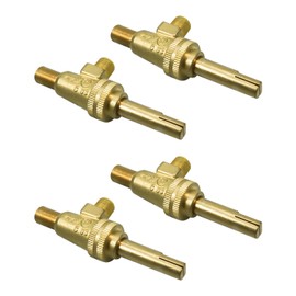 Gas Burner Valve Fit for Jade JBR-6-36 JCR JHP Series JHP-212 JMSS-05-T-60 JTRH Series, Long Stem Gas Stove Valve Replace 4418500200 1/8" Mpt X 3/8-27 Horizontal Split Valve 4 Pack