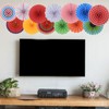 PATIKIL 8"/12"/16" Paper Fans Hanging Decoration, 6 in 1 Set