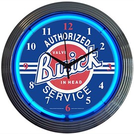 GM Buick Service Neon Clock