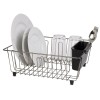 Mainstays Small Dish Drainer Rack - Chrome/Black