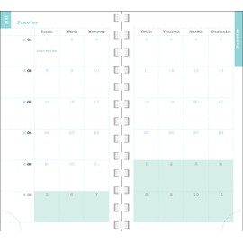 Exacompta - Ref 1604535E - 1 Pocket Diary SAS 16S Colour Design 9 x 16 cm Weekly Diary September 2025 to August 2026 - Bird Motif