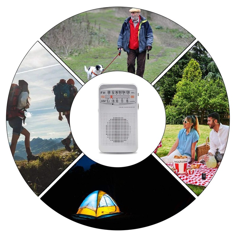 FUHONGYUAN AM FM Portable Pocket Radio, Compact Transistor Radios -