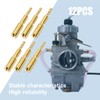 Saihisday Pilot Slow Jets 12Pcs Carburetor Pilot Slow Jets Kit