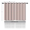 ggaimwf 117 x 138 cm Plaid Eyelet Curtain Buffalo Check