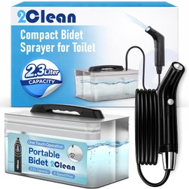 2Clean Bidé portátil, bidé portátil para viajes, bidé de viaje, bidé portátil para mujeres, bidé portátil para cuidado personal, bidé portátil para inodoro, bidé portátil para hombres