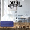 Olivia Rocco Pack Of 2 Bath Sheets Everyday 100% Cotton