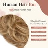 Elailite Messy Hair Buns Scrunchy Updo HairPiece Real Remy Human