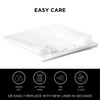 Hookless It’s A Snap! Plastic PEVA Antimicrobial Snap-in Replacement Shower