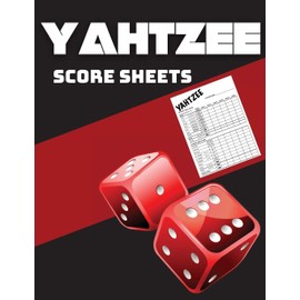 Yahtzee Score Sheets: Great Score Pads for Scorekeeping, 8.5" x 11" Yahtzee Score Cards - 100 Large Yahtzee Score Pads