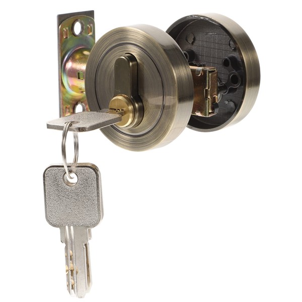 ANDRESLAD Door Lock Door Deadbolt Lock Single Cylinder Lock Dead