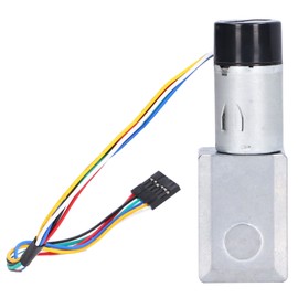 High Torsion Worm Gear Motor Full Metal Self Locking Encoder Reduction Motor Single Shaft30RPM DC6V