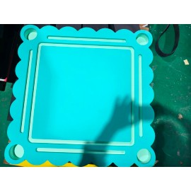 EVA Water Mahjong Table Custom Floating Game Table for Swimming Pool & Beach Water ActivitiesSize: 80*80*5CM (31.5*31.5*1.97inch), Color: green floating mahjong table
