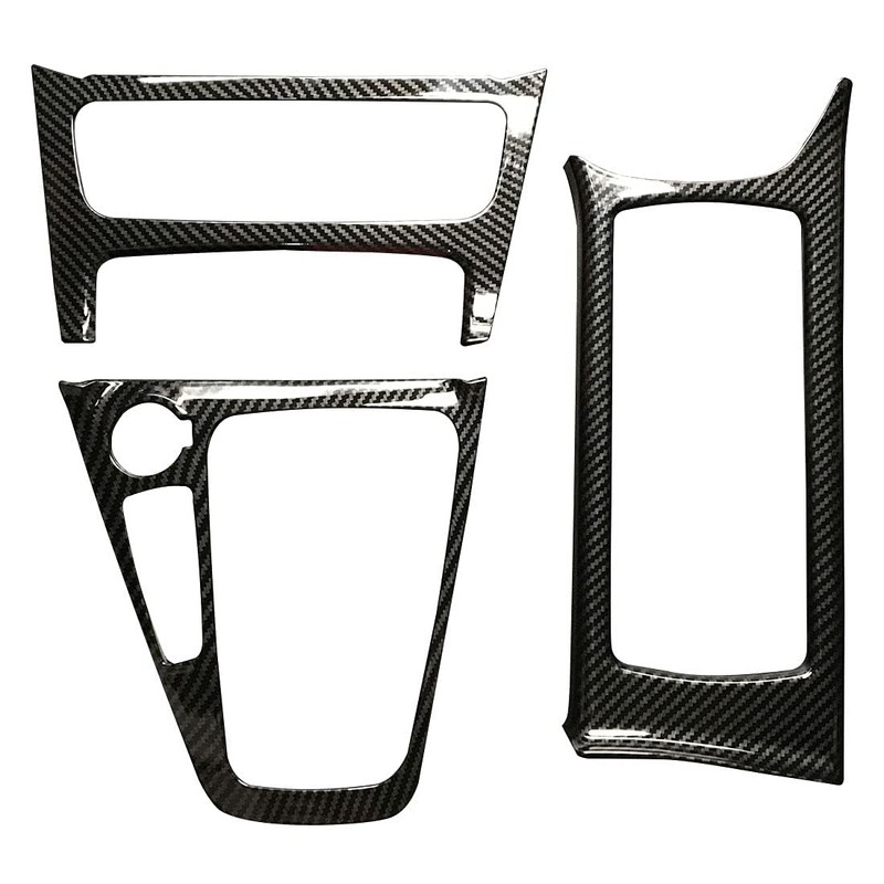 ruihe 3pc Carbon Fiber Color ABS Inner Gear Shift Panel