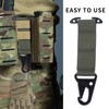 2 Pcs Tactical Gear Clip T-Mount Molle Clip Molle Bag