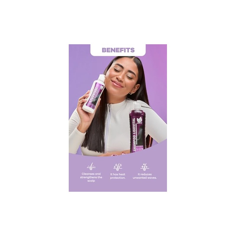 Natural Sant - Liso Vital dúo kit - Shampoo y