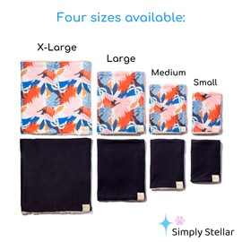 Simply Stellar - Snoods for Dogs, No Flap Ear Wraps for Dogs, Quiet Ears for Dogs, Dog Ear Covers for Bath, Dog Ear Protection, Dog Ear Cover, Dog Snood, Soft Fleece Lining, Set of 2 (Large)