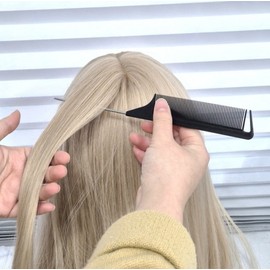Professional Salon Hair Brush with Steel Handle Rat-tail comb 5ea