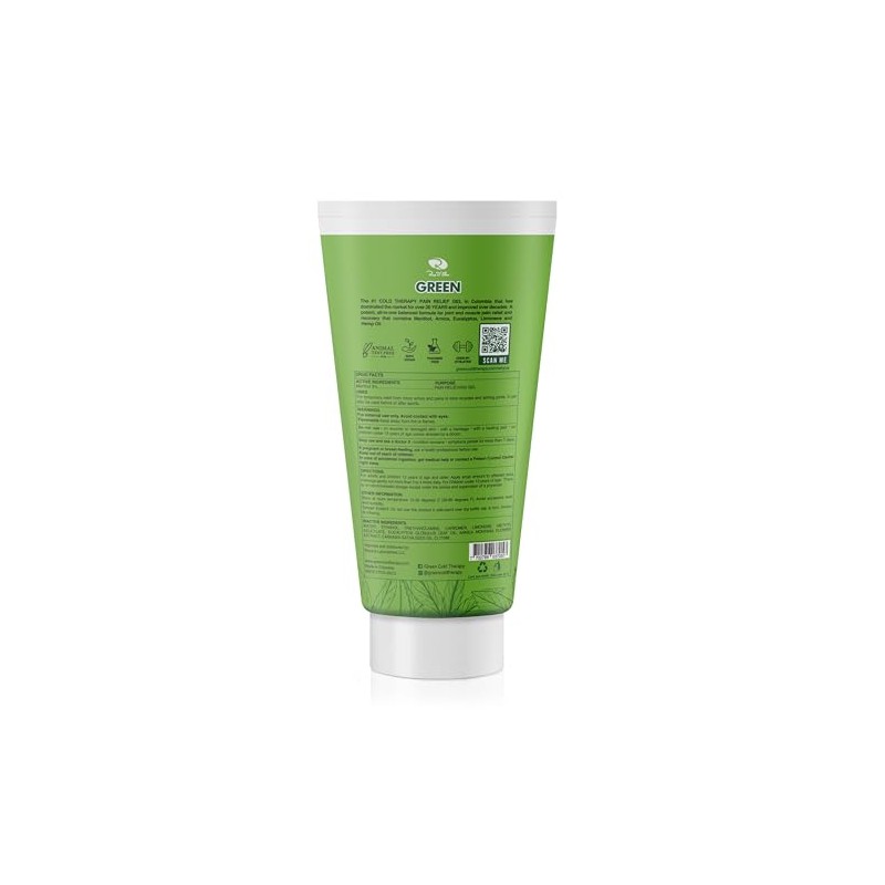 Ross D’Elen Green Menthol Gel XL Tube with Massager