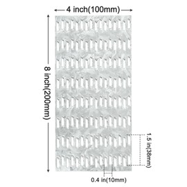 MOZCORN Truss Plate 4x8 Pronged Truss Plates with Nail Teeth Mending Plate for Roofing Wood Connector(10 Pcs)