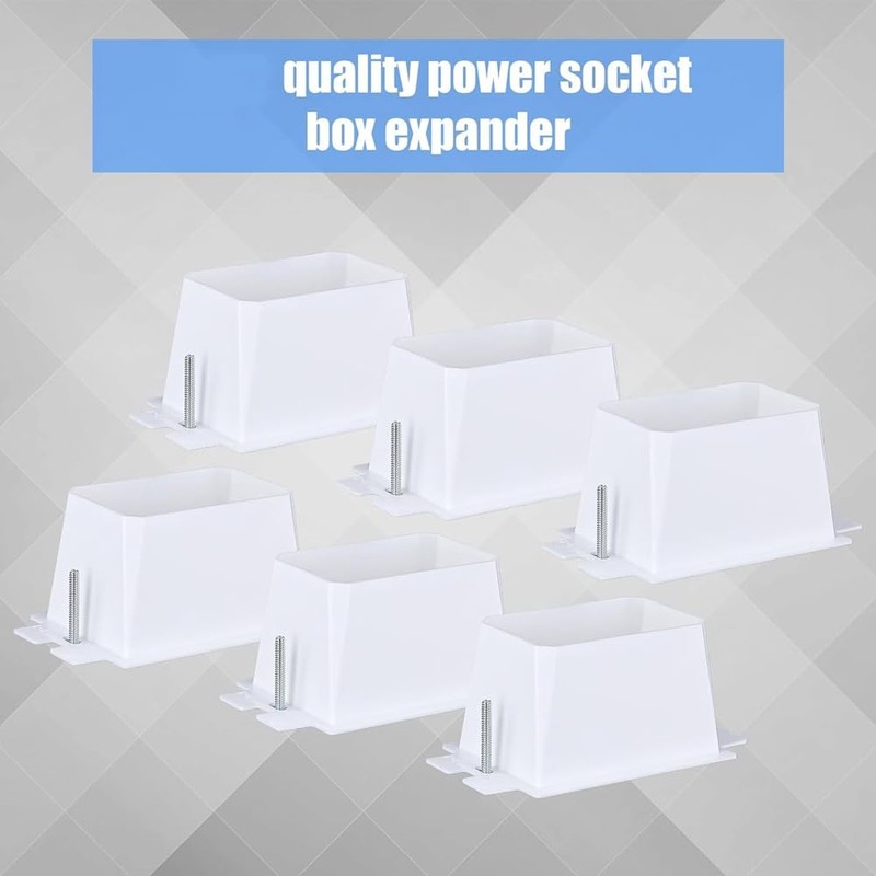 Peakloong 6 Pcs Single Gang Box Extender with 12pcs Screws