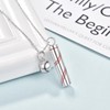 PRAYMOS Baseball Urn Necklace for Ashes 925 Sterling Silver Cremation