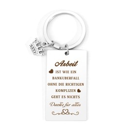 Colleague Gift, Christmas Gifts for Colleagues, New Job Gifts, Farewell Gift Colleagues, Small Gifts for Colleagues, Work Colleagues, Gift Key Fob Colleague, Pensioner Gift, Silvery