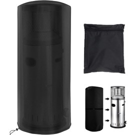 Timisea Patio Heater Cover, Protective Cover for Patio Heater, Heater Cover 600D Oxford, Windproof, Anti-UV Heating Cover, Outdoor, 50 x 50 x 120 cm