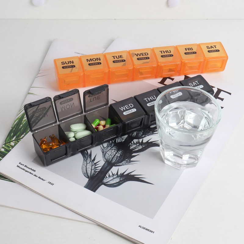 Large Monthly Pill Organiser 28 Day Pill Box Organizer by