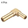 sourcing map 8mm to 6mm Barb Brass Hose Fitting 90