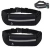2 Pcs Cangurera Deportiva - Bolsa Deportiva con Cinturón Elastic