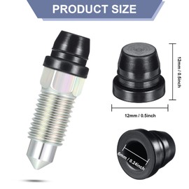 Tondiamo 18 Pieces Brake Bleeder Caps Rubber Caliper Nipple Caps Dust Caps Brake Bleeder Screw Covers Grease Fitting Caps for Cars and Motorcycles