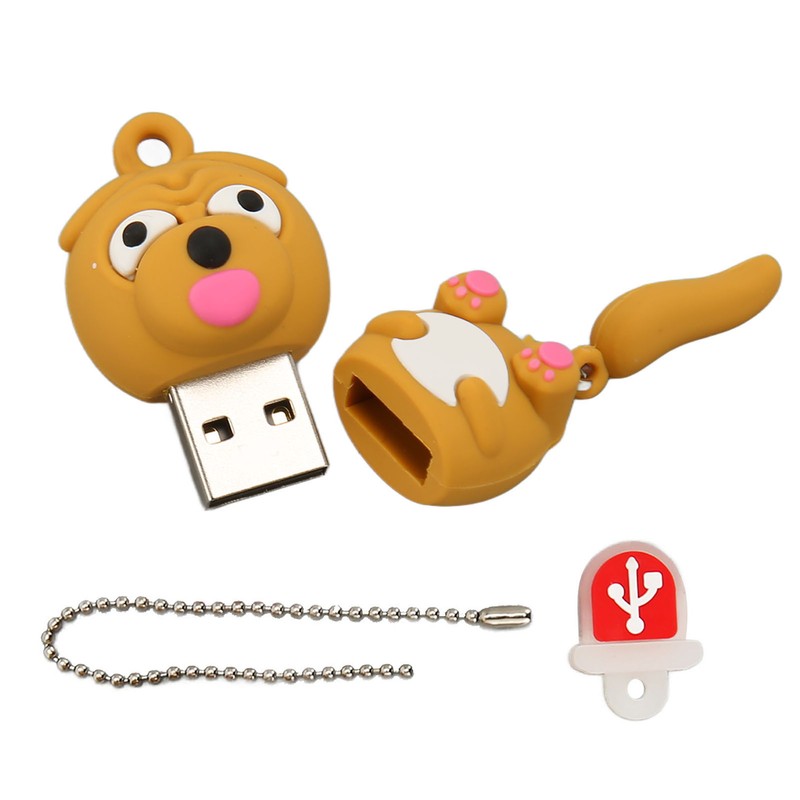 Cartoon USB Flash Drive Cute Dog USB2.0 Interface Plug and